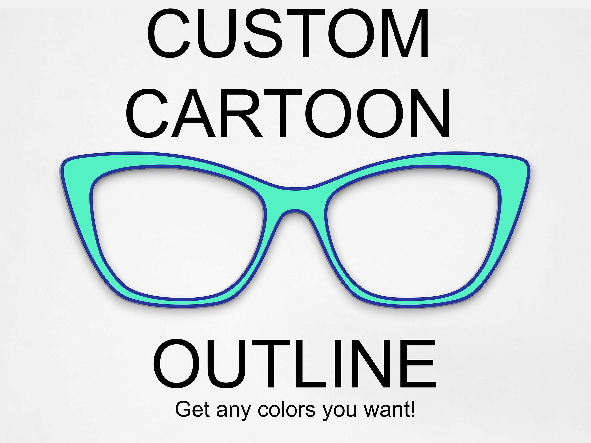 Custom Cartoon Outline - Get Any Colors