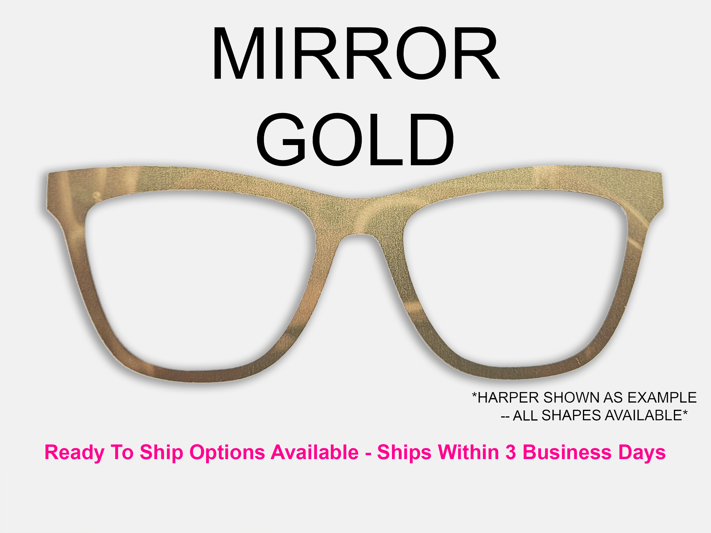 Mirror Gold Toppers (RTS Available)