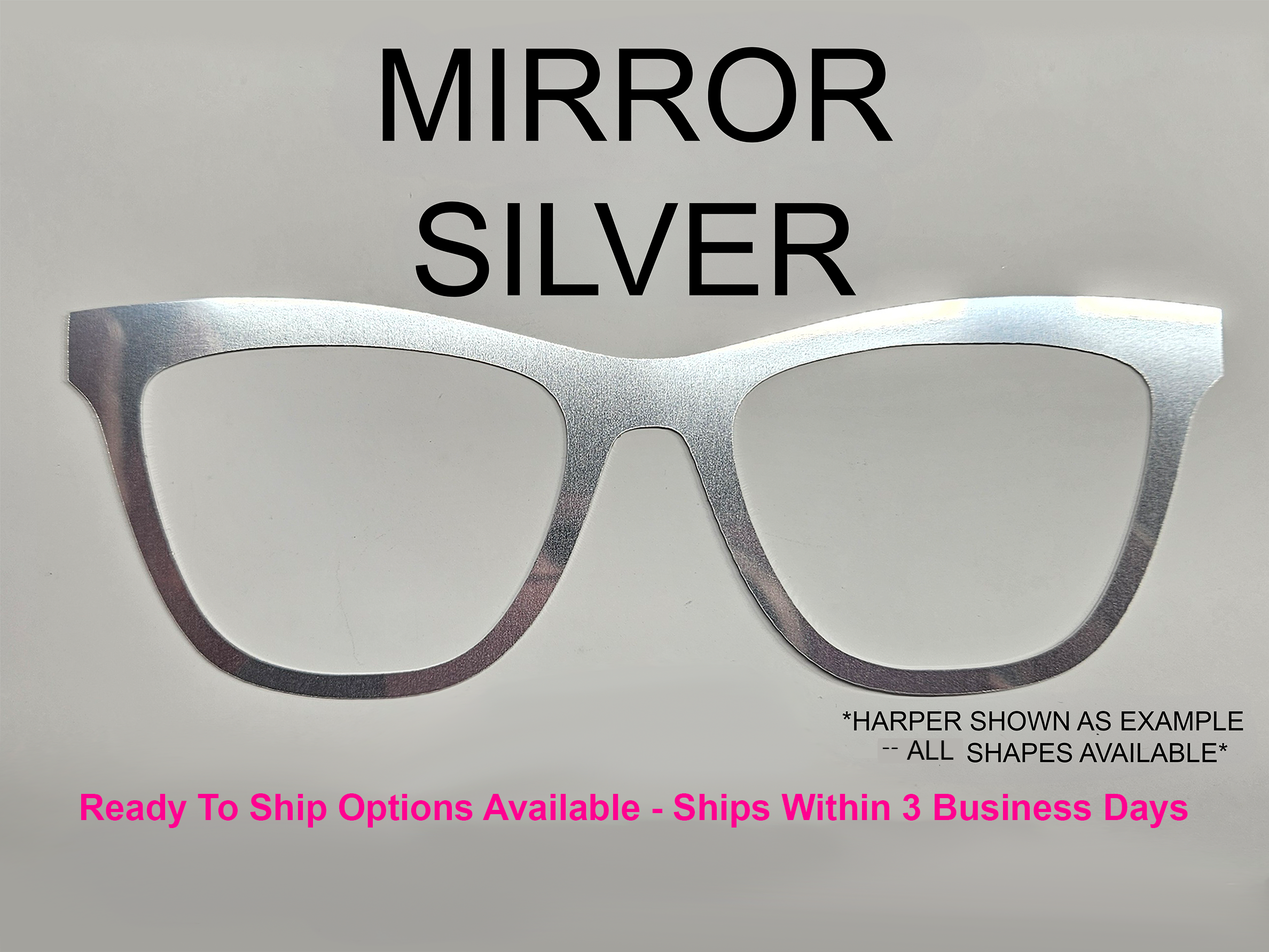 Mirror Silver Toppers (RTS Available)