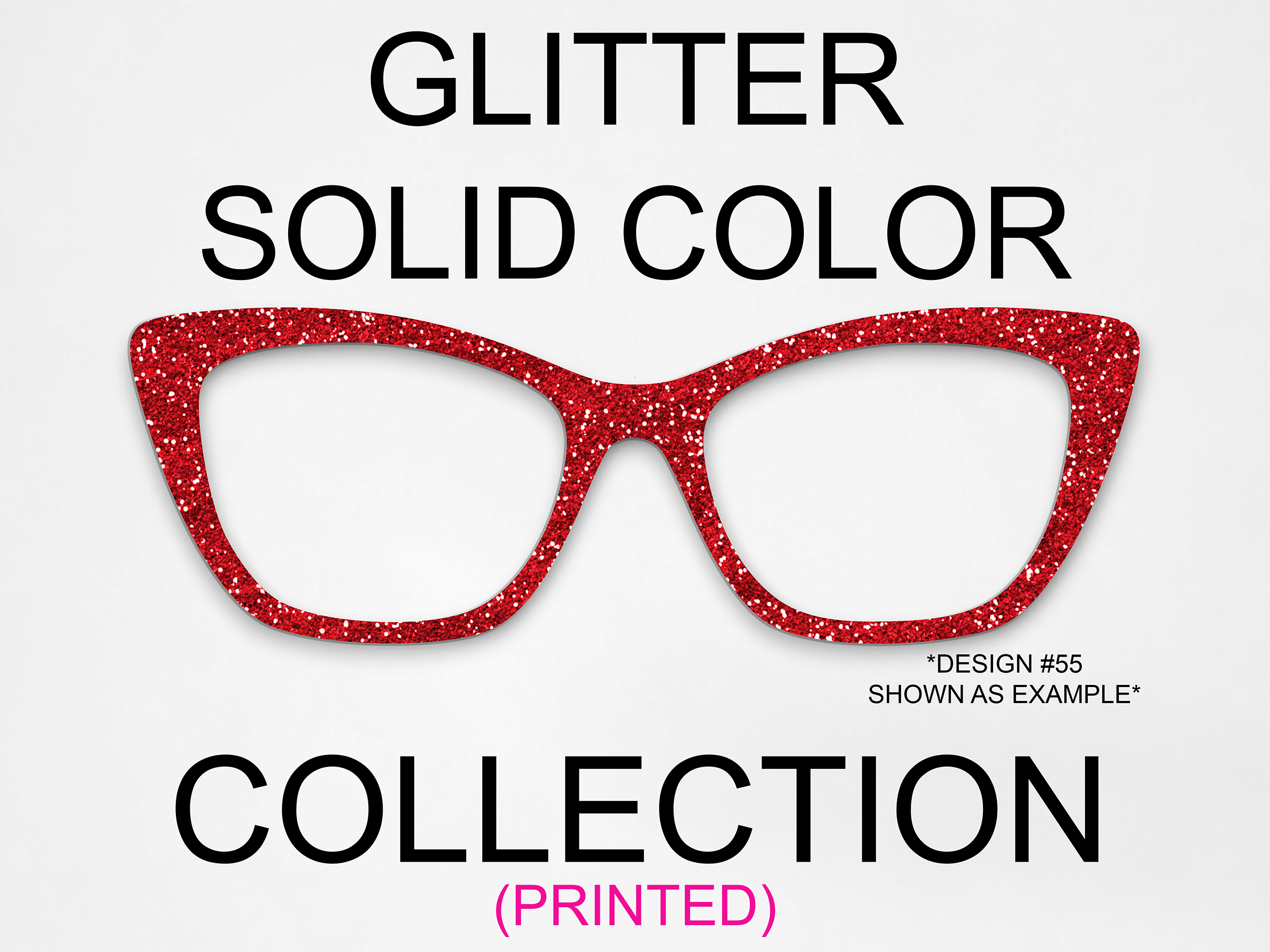 Glitter Solid Color Collection (Printed)