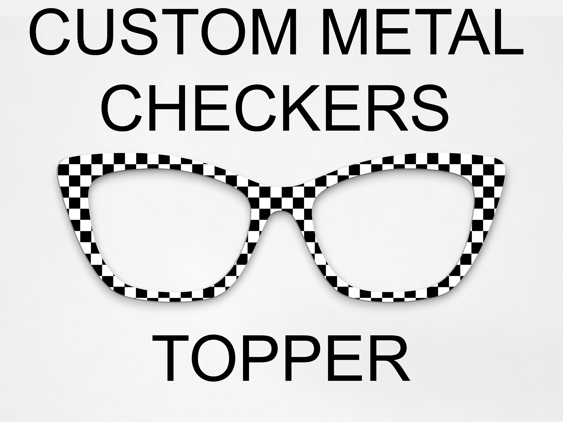 Custom Metal Checkers Topper