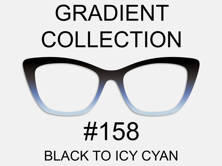 Gradient Collection - #158 Black to Icy Cyan