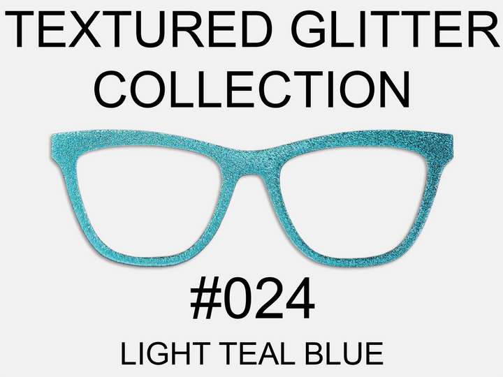 Textured Glitter Collection #024 - Light Teal Blue