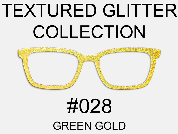 Textured Glitter Collection #028 - Green Gold