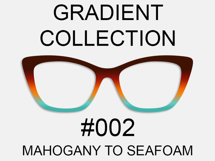 Gradient Collection - #002 Mahogany to Seafoam