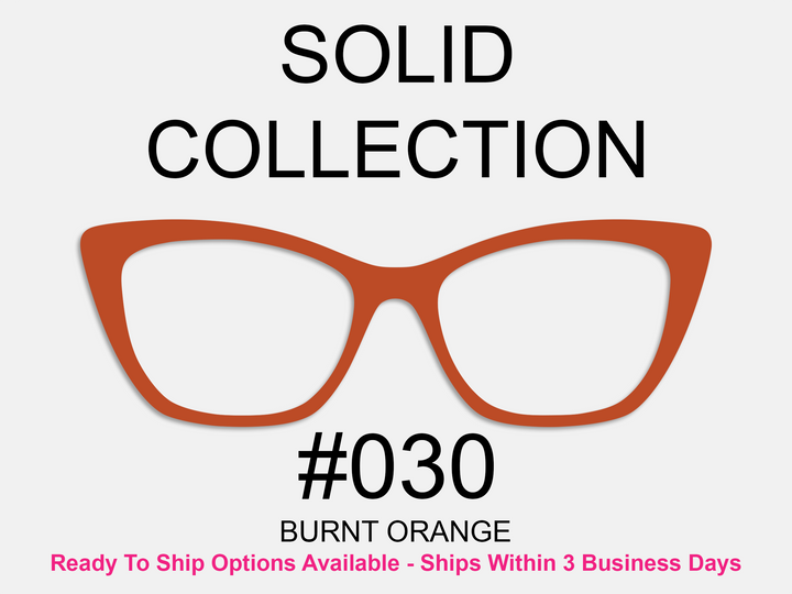 Solid Collection #030 (RTS AVAILABLE) - Burnt Orange