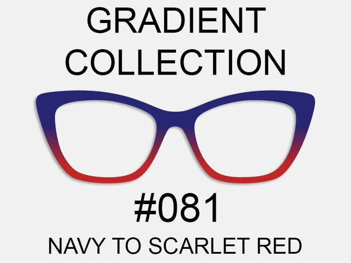 Gradient Collection - #081 Navy to Scarlet Red