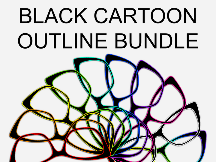 Cartoon Outline Black Bundle