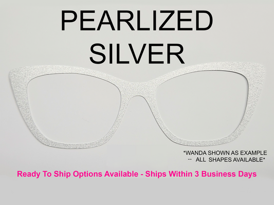 Pearlized Silver Toppers (RTS Available)