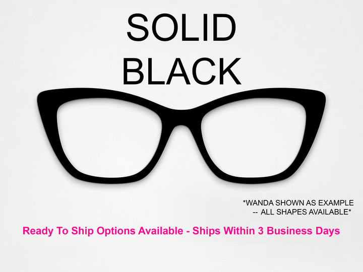 Solid Black Toppers (RTS Available)