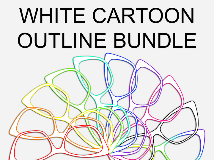 Cartoon Outline White Bundle