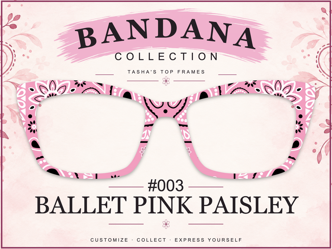 Bandana Collection #003 - Ballet Pink Paisley