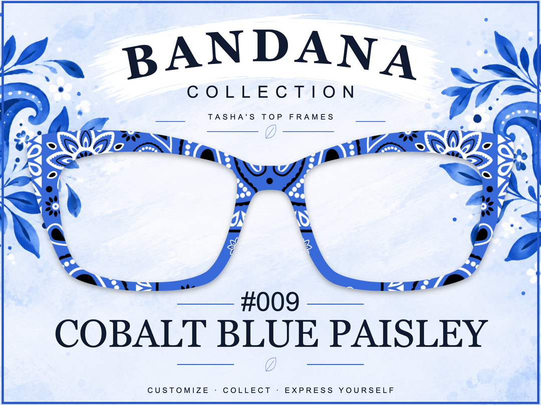 Bandana Collection #009 - Cobalt Blue Paisley