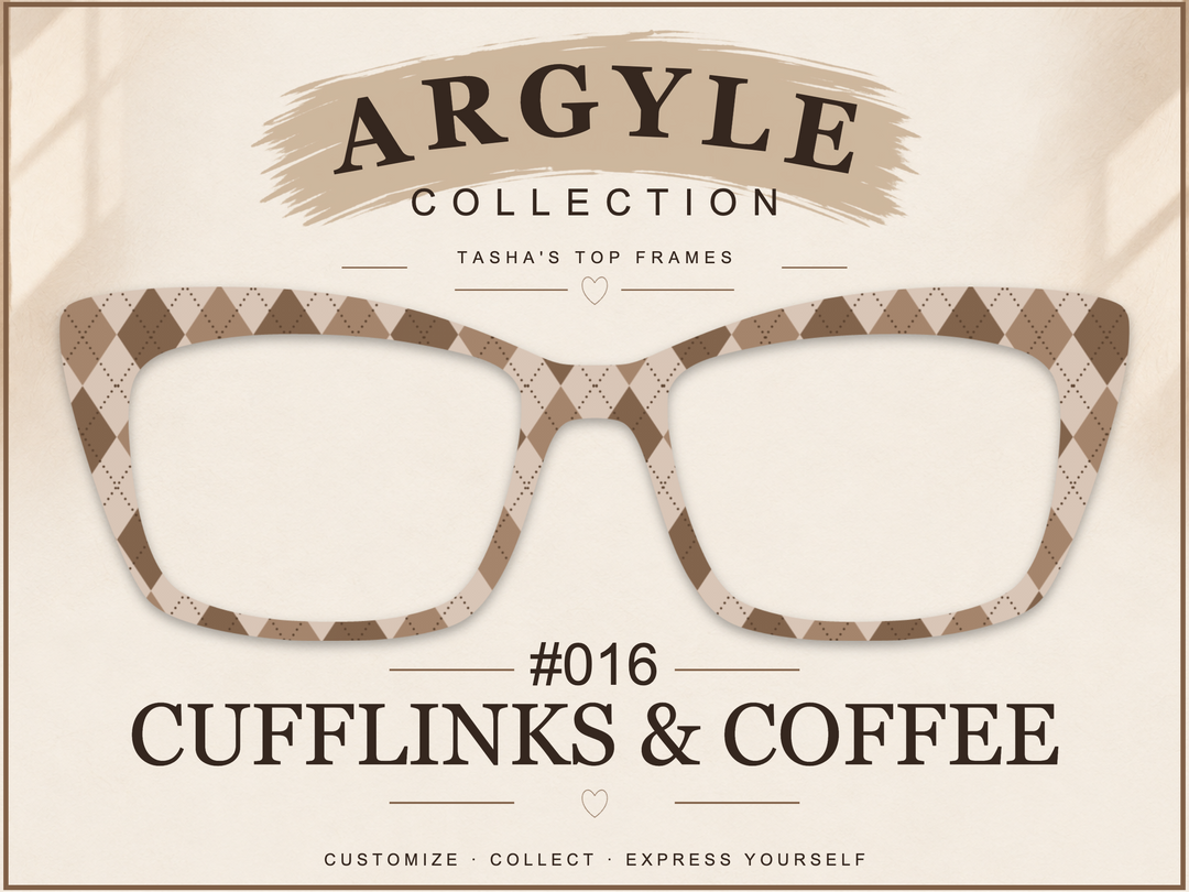 Argyle Collection #016 - Cufflinks & Coffee