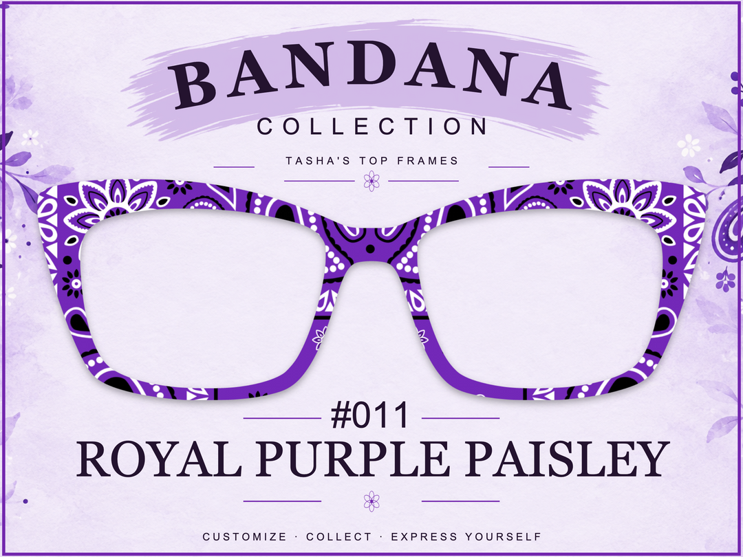 Bandana Collection #011 - Royal Purple Paisley