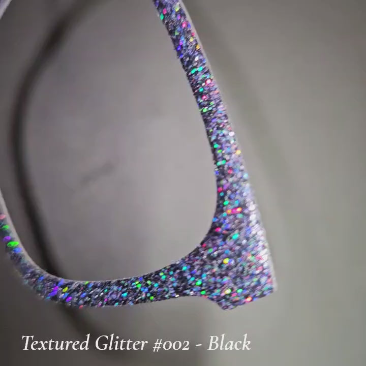 Textured Glitter Collection #002 - Black