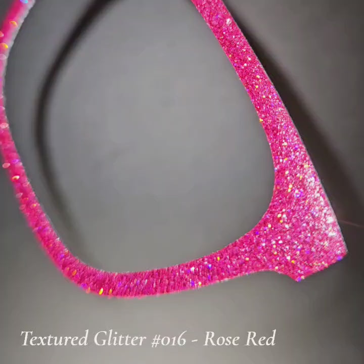 Textured Glitter Collection #016 - Rose Red