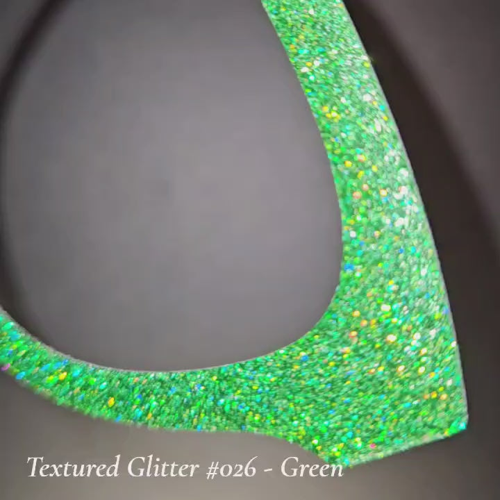 Textured Glitter Collection #026 - Green