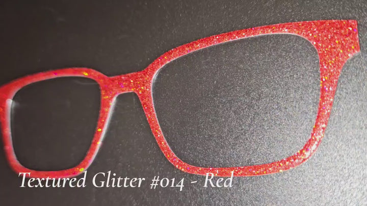 Textured Glitter Collection #014 - Red