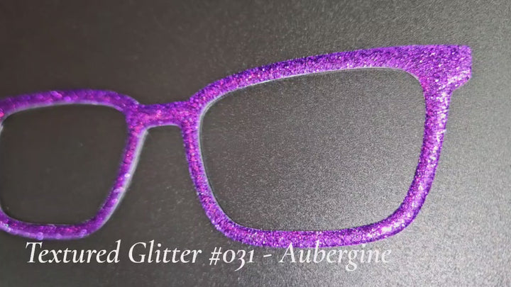 Textured Glitter Collection #031 - Aubergine