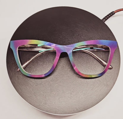 Rainbow Titanium Mirror Toppers Ready to Ship (RTS)