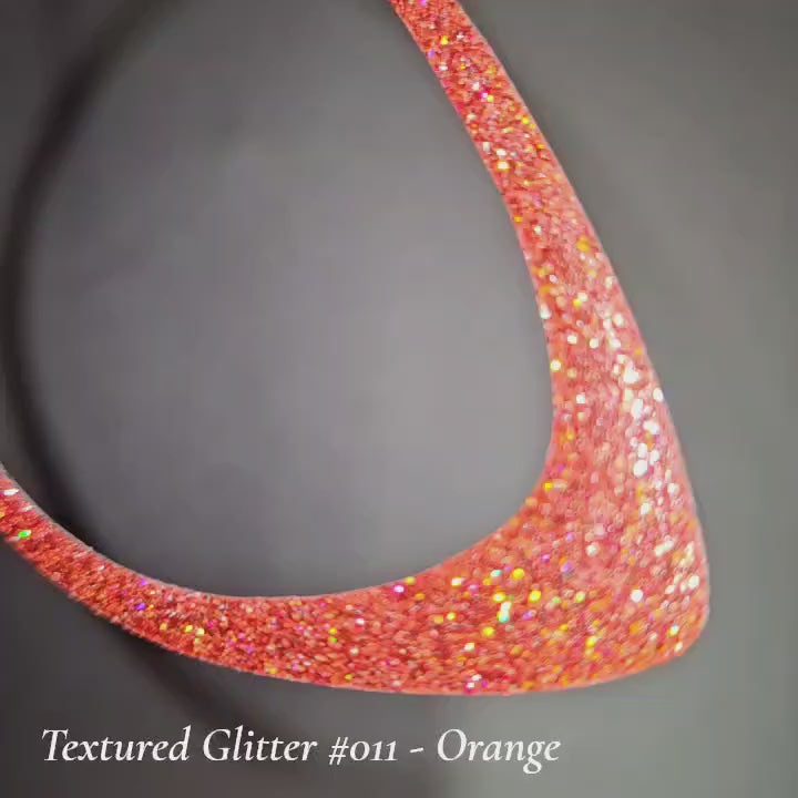 Textured Glitter Collection #011 - Orange