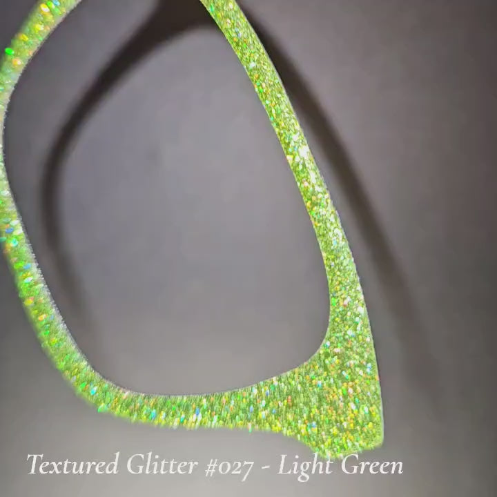 Textured Glitter Collection #027 - Light Green