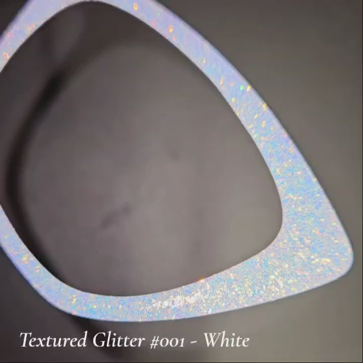 Textured Glitter Collection #001 - White